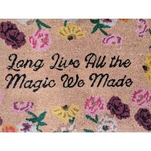 Taylor Swift Doormat Long Live All The Magic We Made Acoustic Piano New